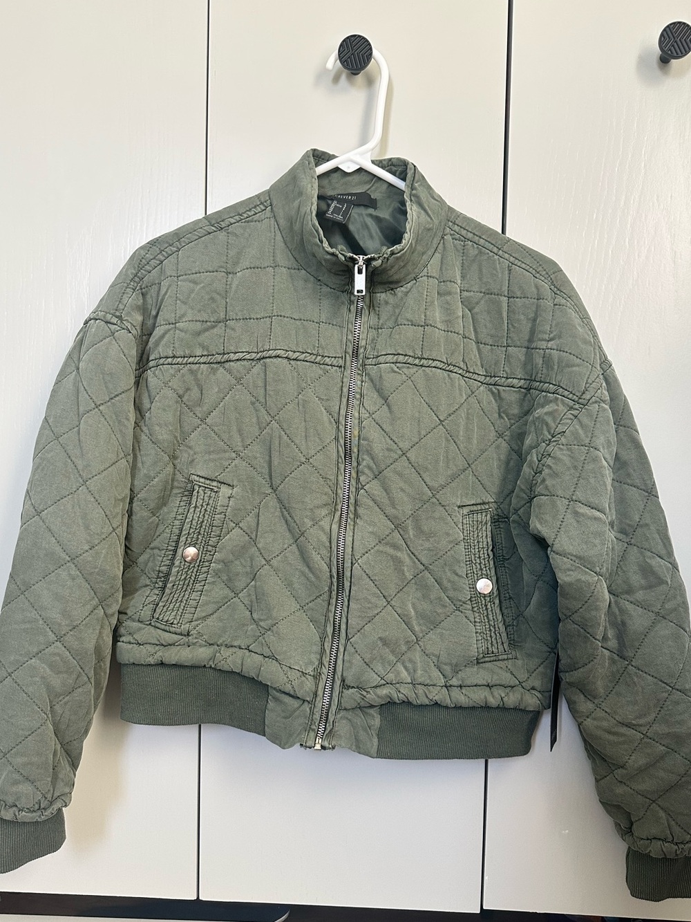 NWT Forever 21 Olive Green Bomber Jacket